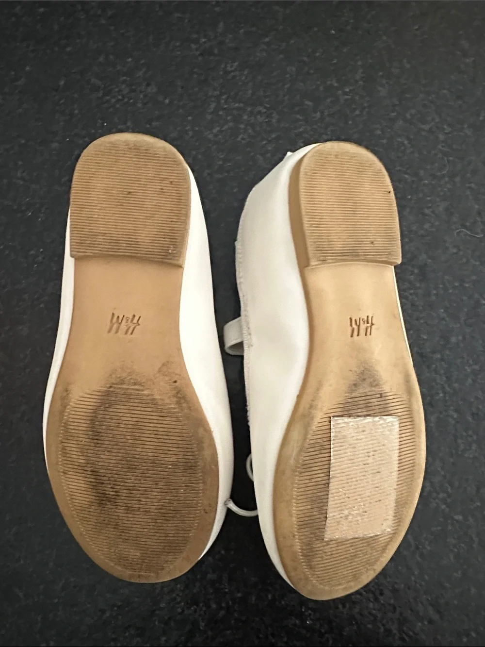 H&M Cream Toddler Ballet Flats Size 7.5